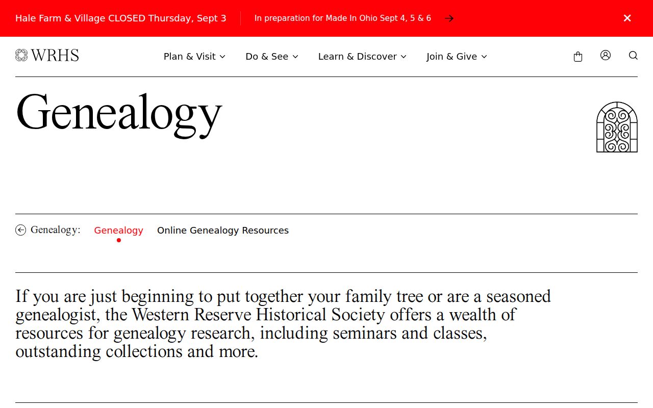 Cuyahoga County city directory family history research at Western Reserve Historical Society