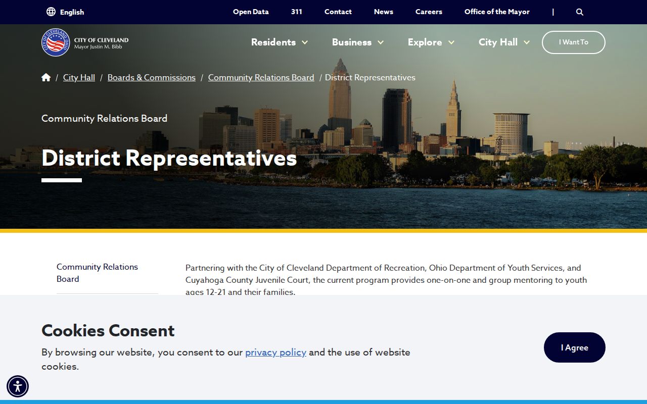 Cuyahoga County neighbors reference for Cleveland district representatives